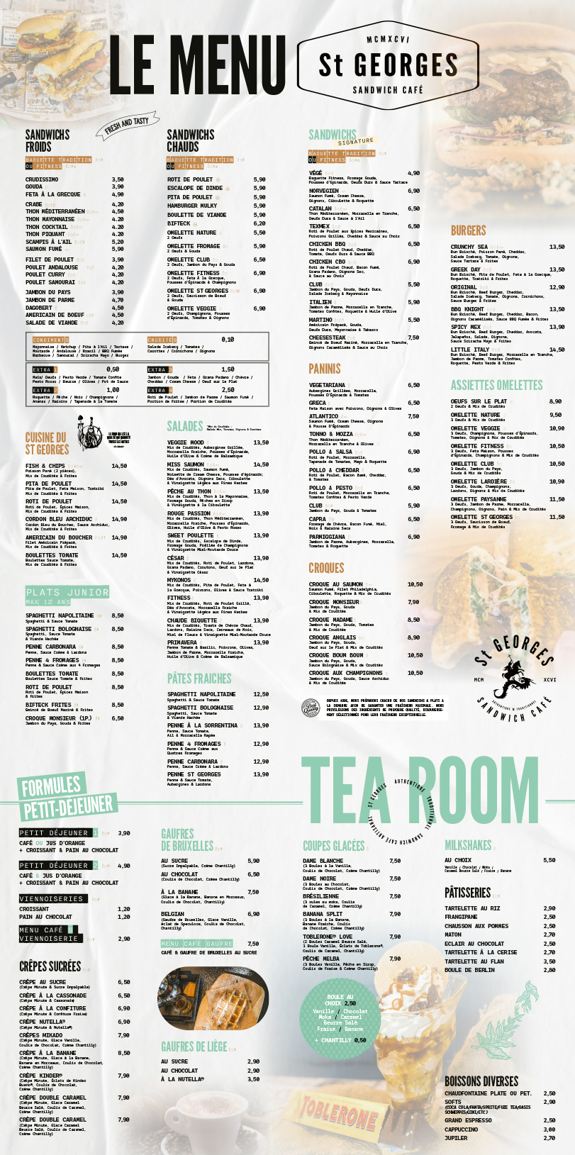 Le Menu du St-Georges 2025