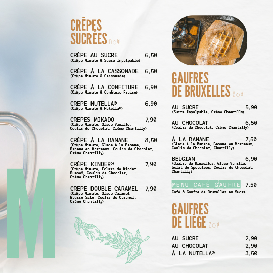 Menu sur place au St GEORGES P10