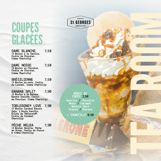 Menu sur place au St GEORGES P11